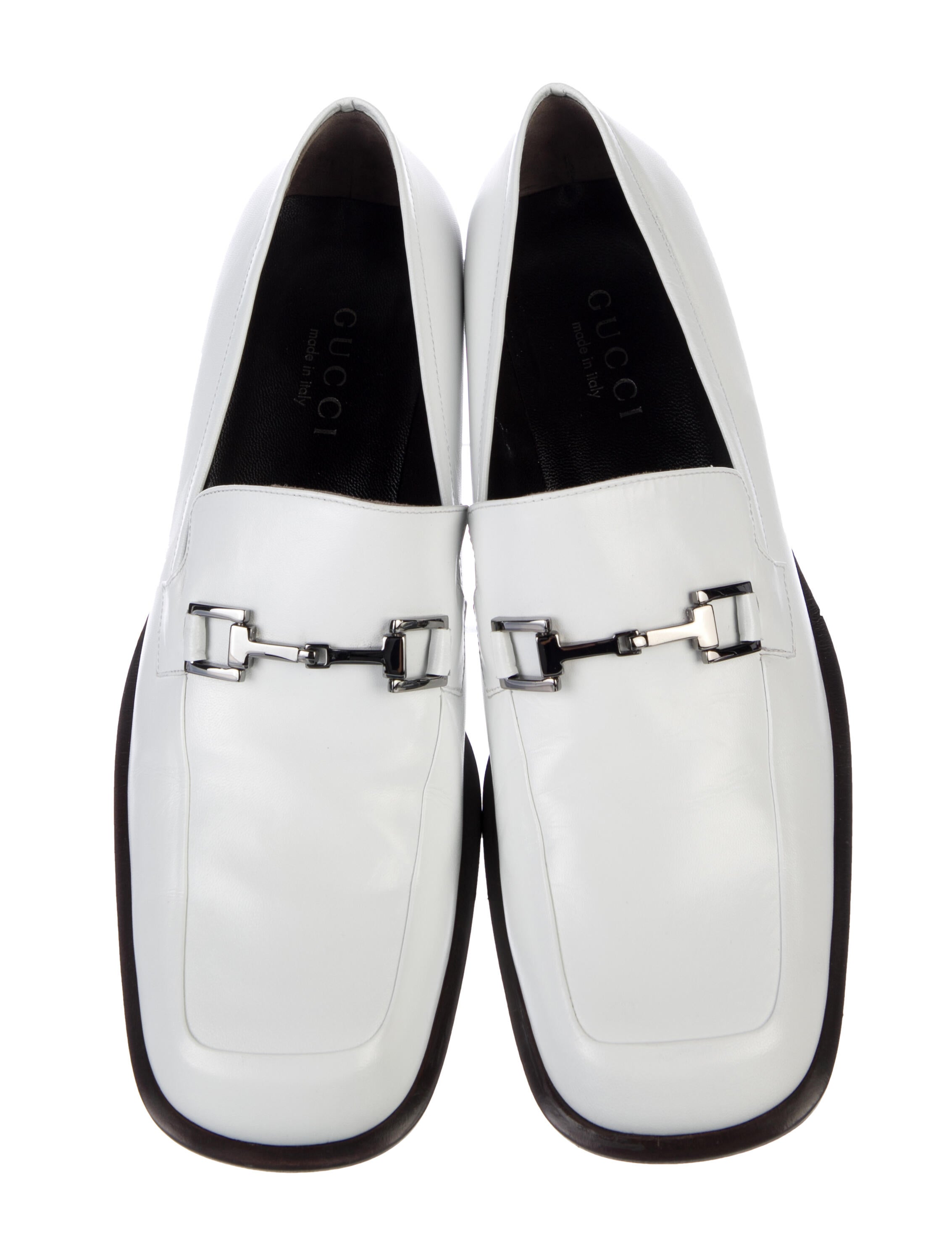 Gucci Horsebit Accent Leather Loafers